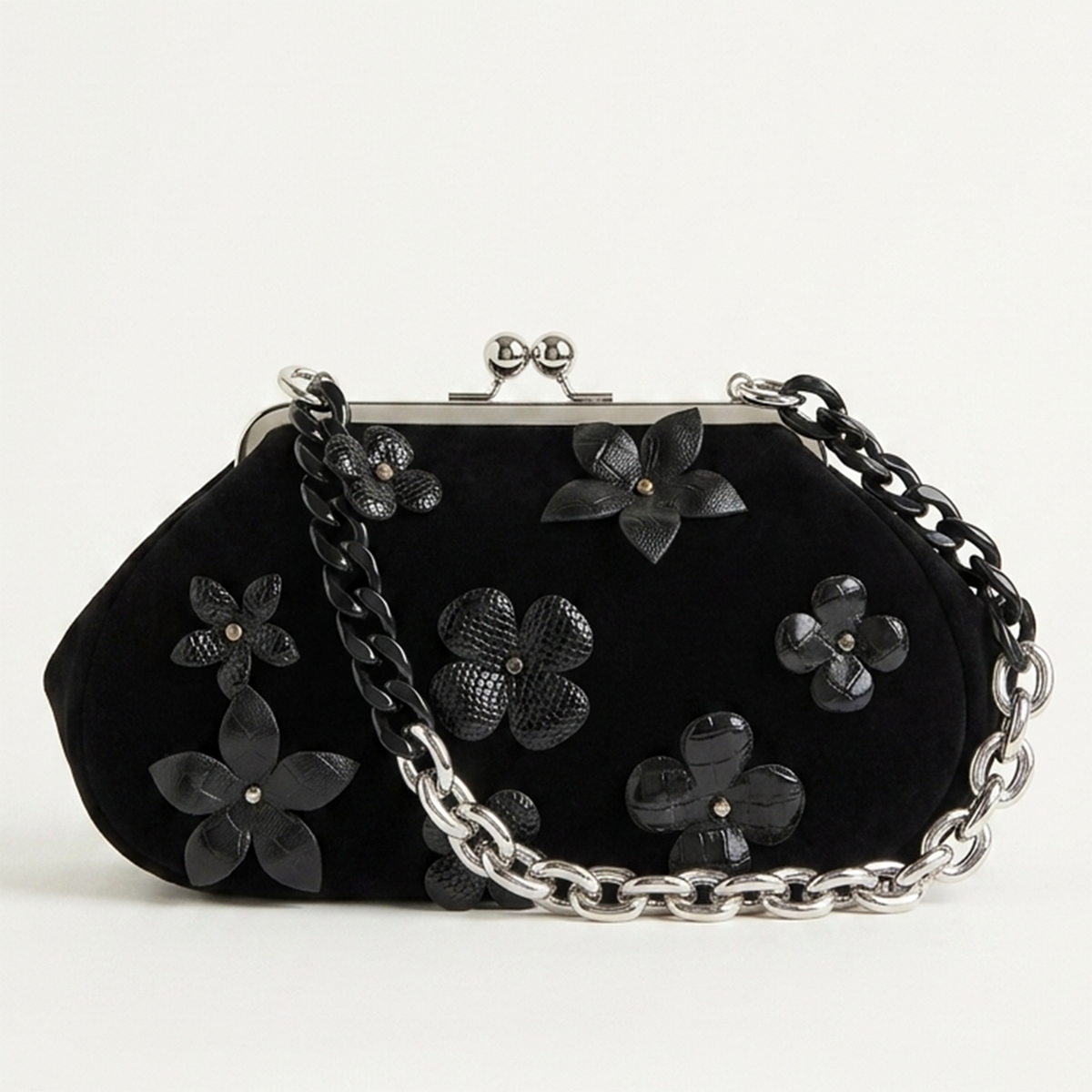 bolso hombro mujer Black Florota
