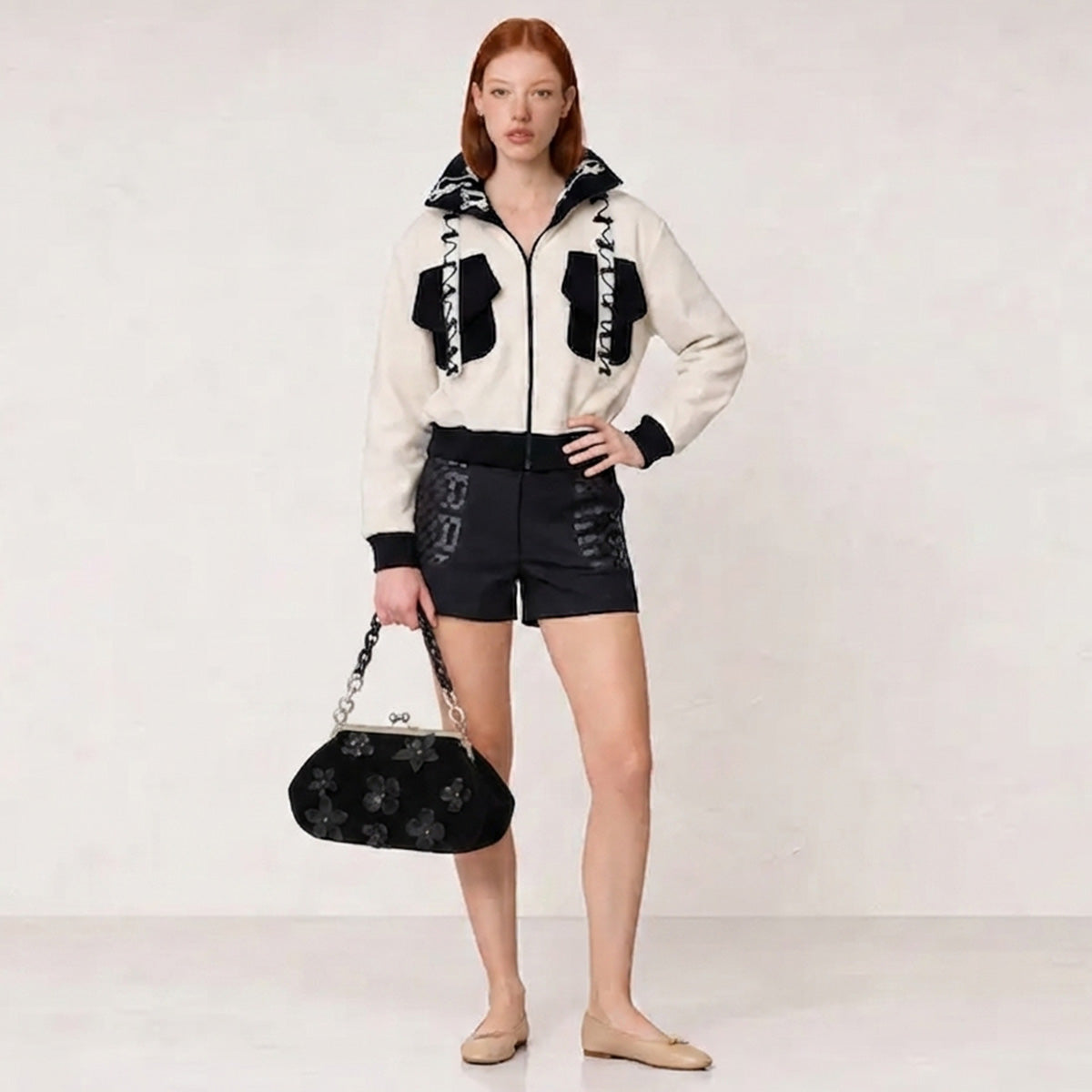 chamarra mujer bomber oversize modelo rocky