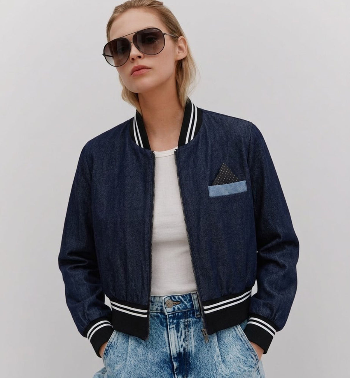 chamarra mujer casual bomber reversible Paulie