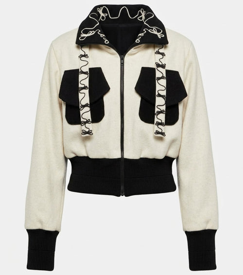 chamarra mujer bomber oversize modelo rocky