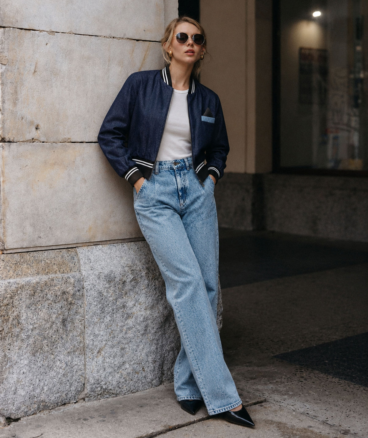 chamarra mujer casual bomber reversible Paulie