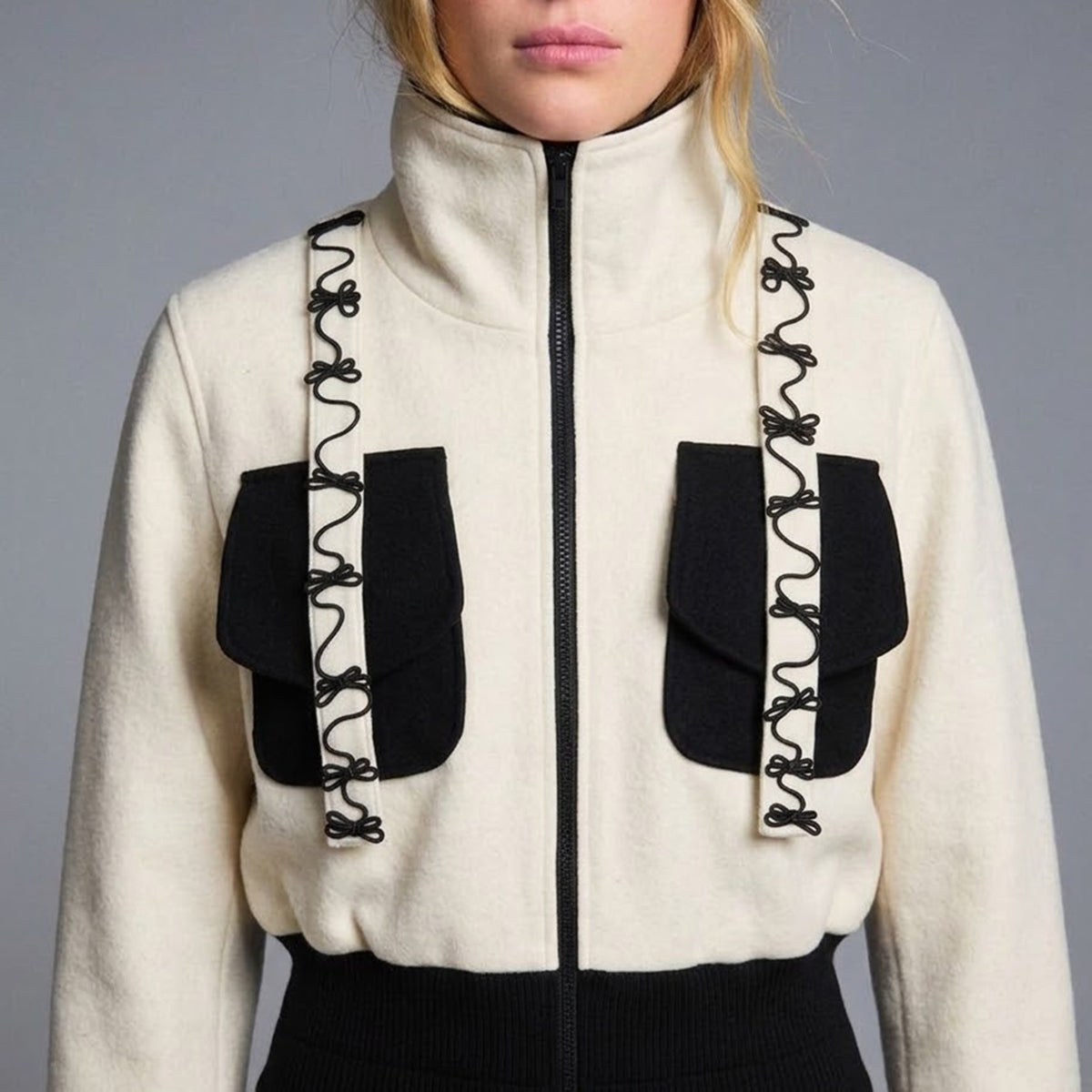 chamarra mujer bomber oversize modelo rocky